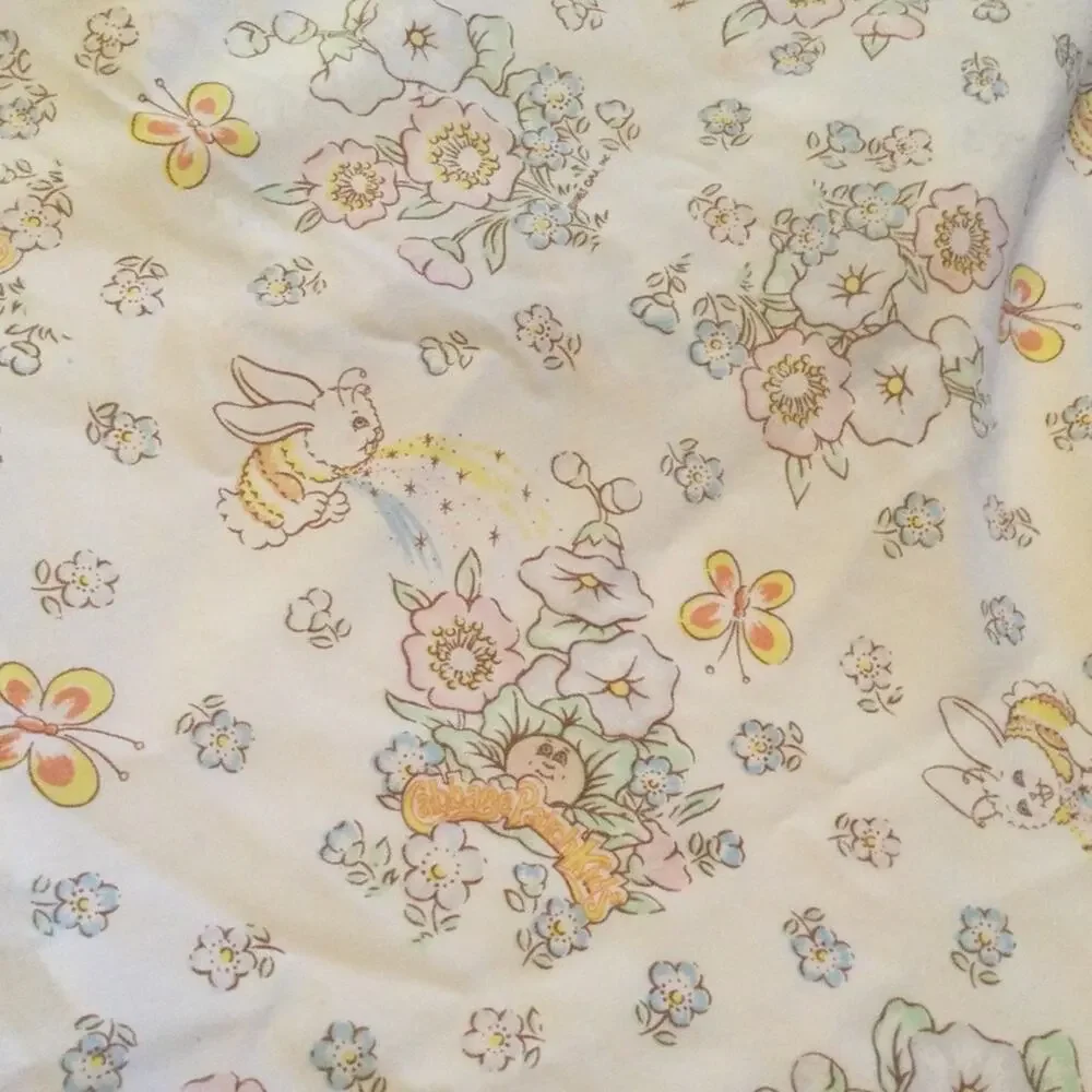 Vintage 1983 Cabbage Patch Kids Full fitted Sheet & 2 pillowcases